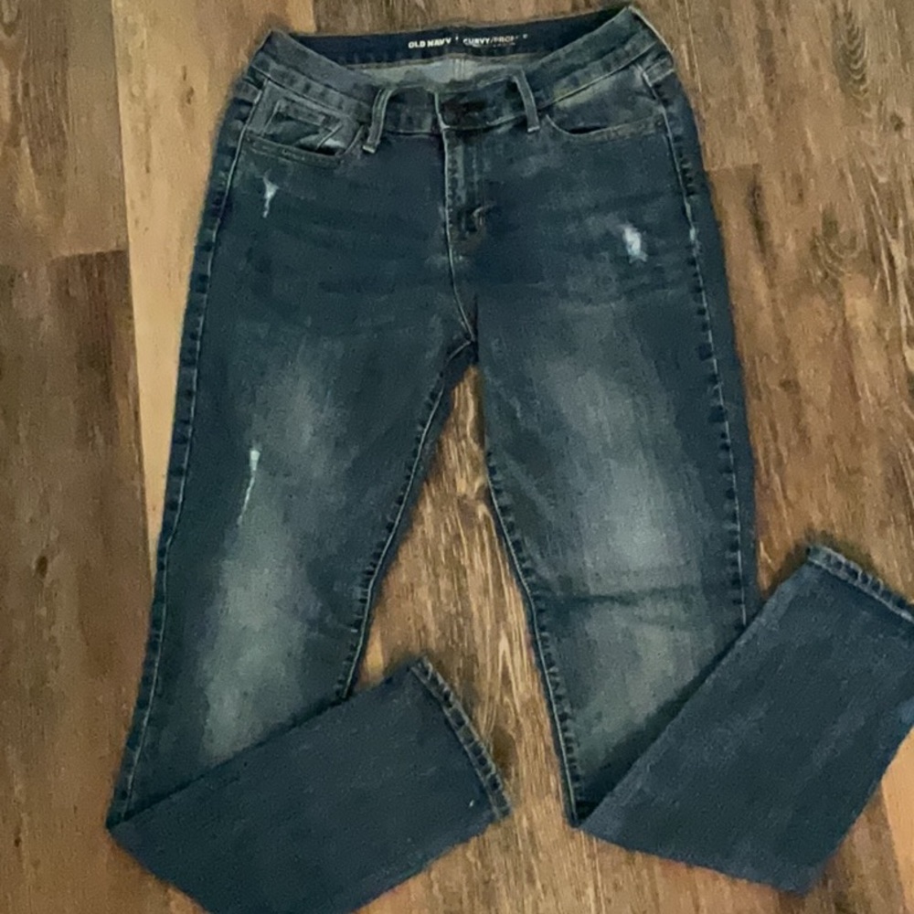 Old Navy jeans, curvy size 4, mid rise